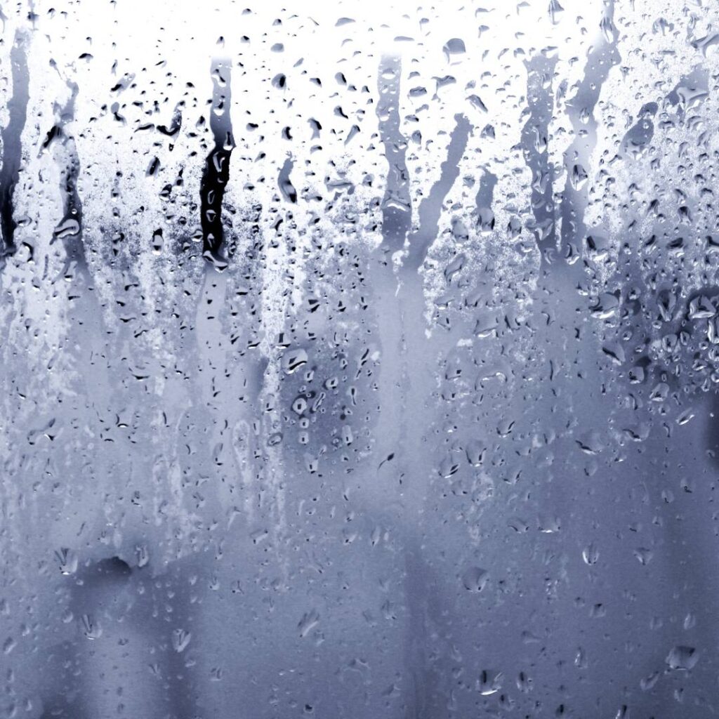 moisture on homes window due to lack of humidity control