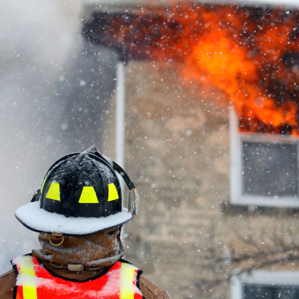 house on fire due to dirty dryer vents