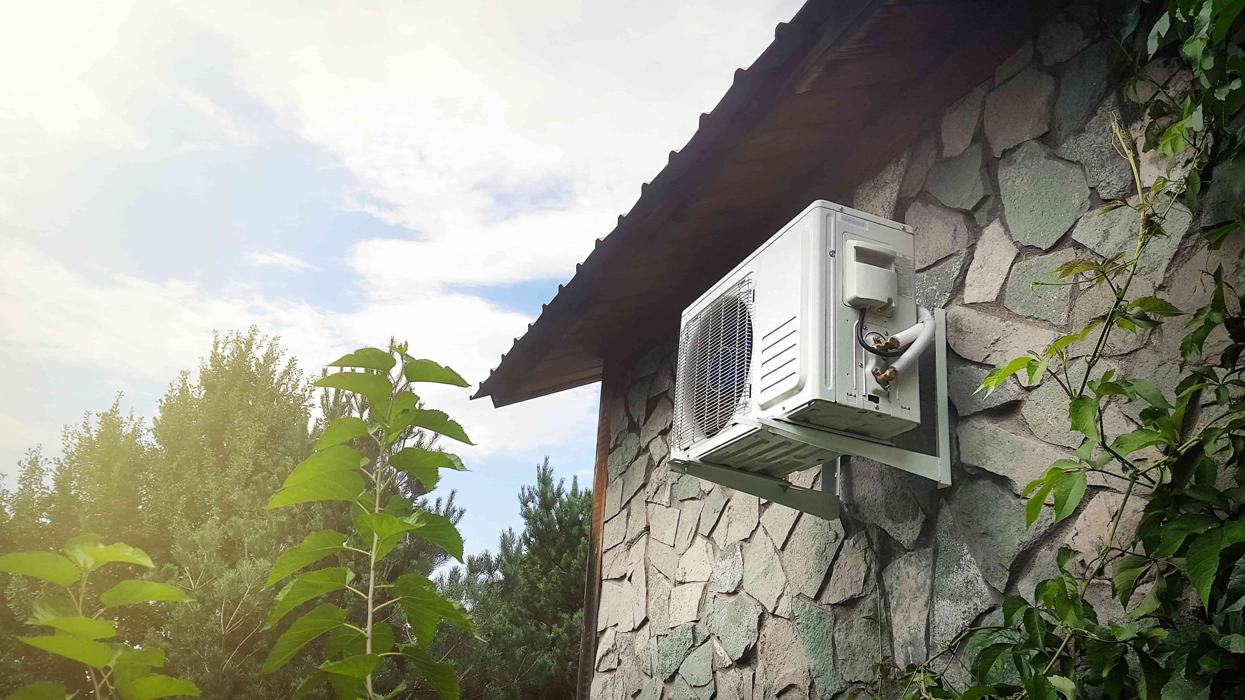 broken outdoor unit for a mini split
