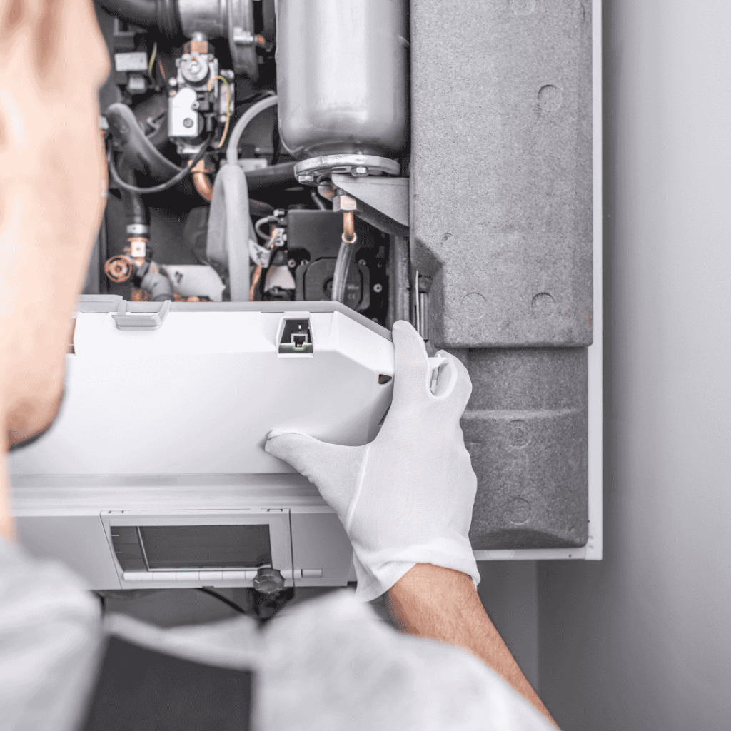 furnace being installed in alabama home