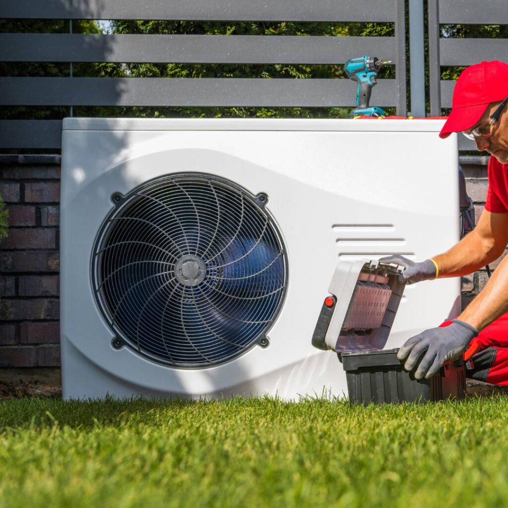 thomas hvac employee installed new high seer hvac system