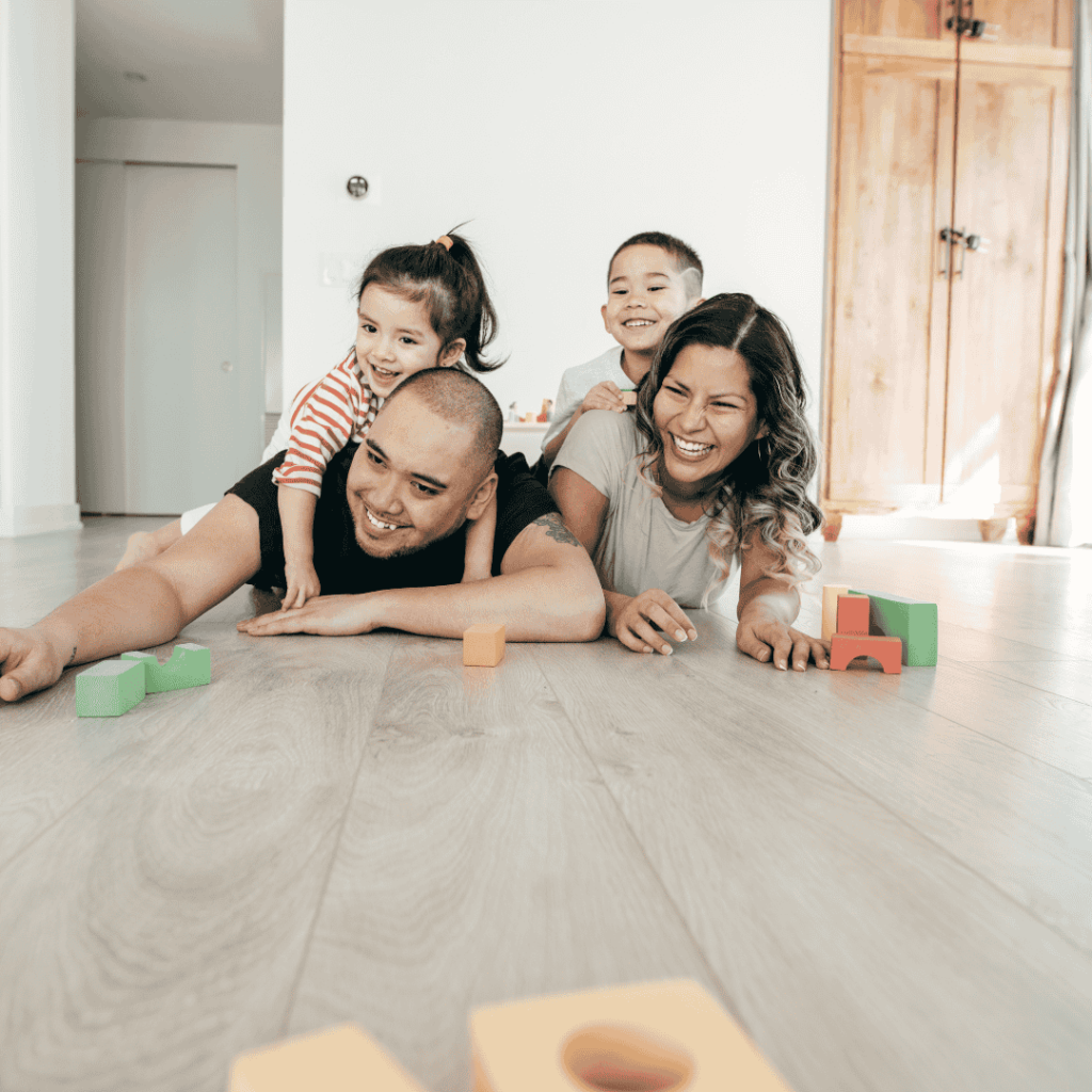 family breathing clean air after having their filters replaced
