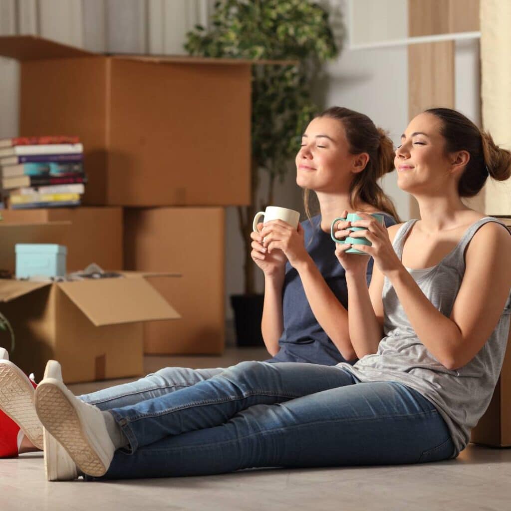 two women in apartment with improved air quality