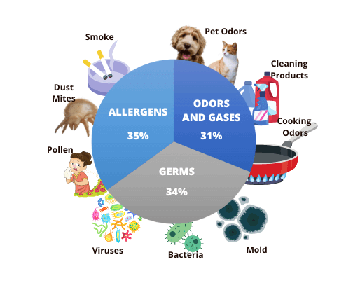 Indoor Air Pollutants Graphic