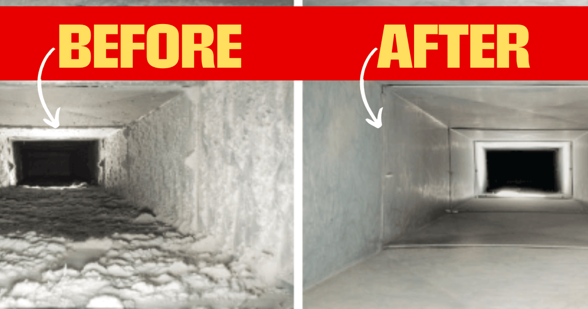 Before & After Duct Cleaning